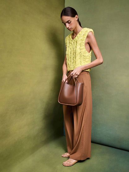 CHARLES & KEITH Best Price / Mini Lyla Tubular Tote Bag - Chocolate