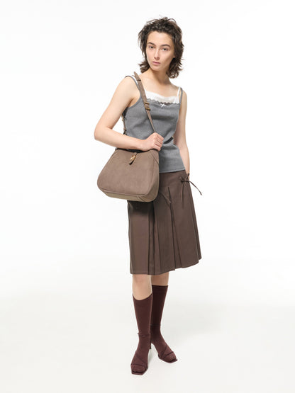 CHARLES & KEITH Top Pick / Adalyn Hobo Bag - Stone Grey