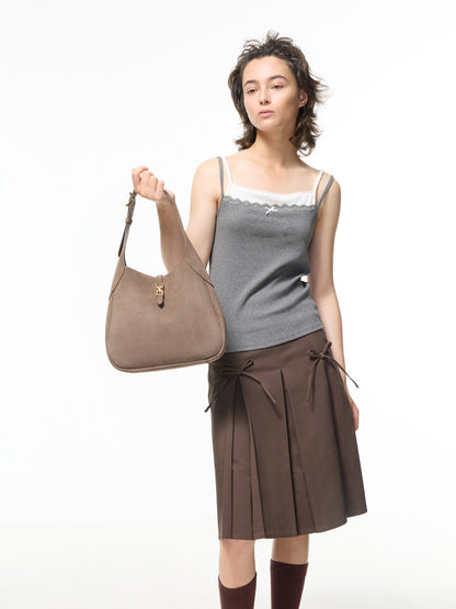 CHARLES & KEITH Top Pick / Adalyn Hobo Bag - Stone Grey