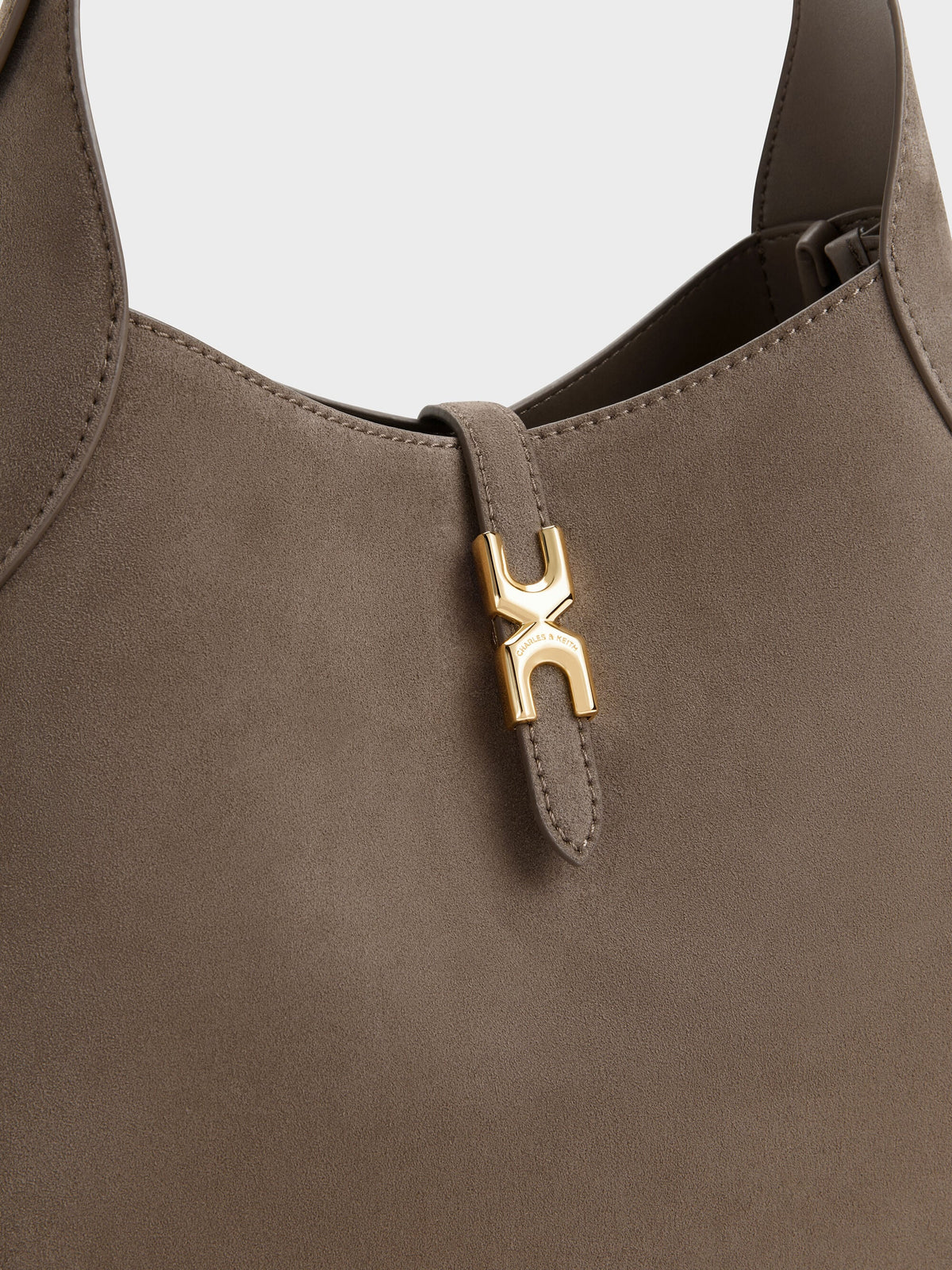 CHARLES & KEITH Top Pick / Adalyn Hobo Bag - Stone Grey