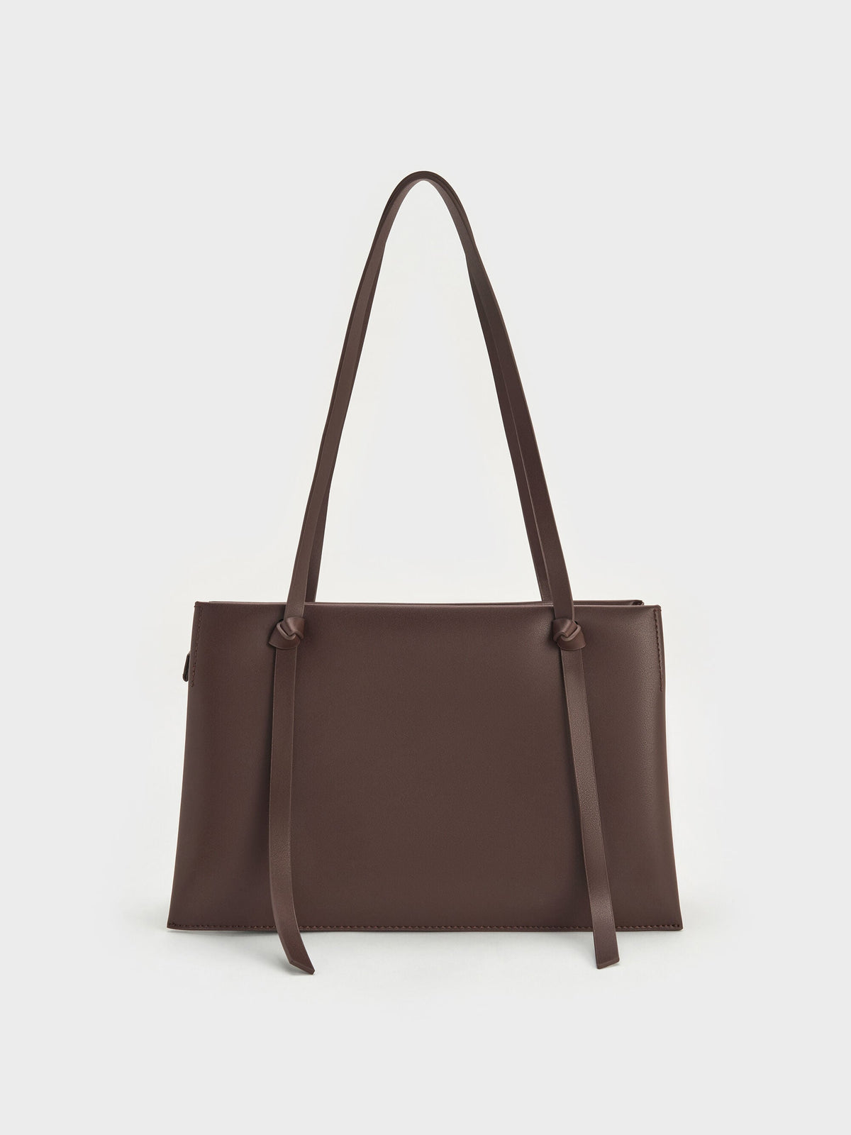 CHARLES & KEITH Latest / Midori Geometric Tote Bag - Espresso Brown