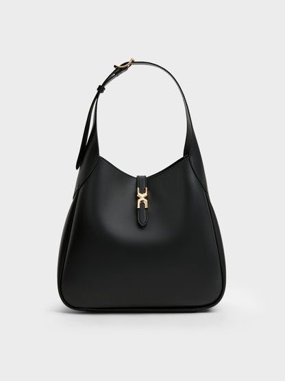 CHARLES & KEITH Value / Adalyn Hobo Bag - Black