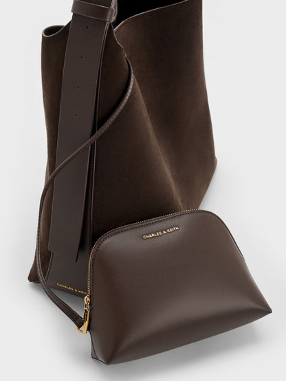 CHARLES & KEITH Premium / Edna Tote Bag - Espresso Brown