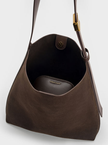 CHARLES & KEITH Premium / Edna Tote Bag - Espresso Brown