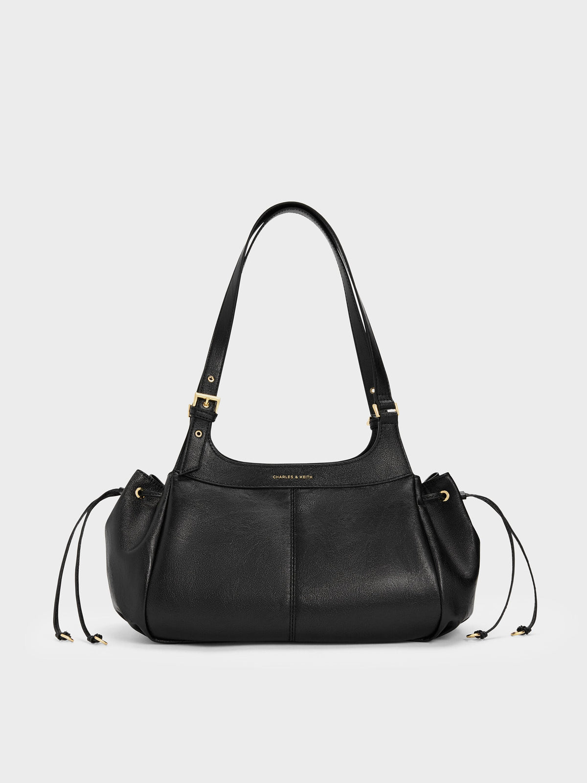 CHARLES & KEITH Deals / Lillith Drawstring Tote Bag - Black