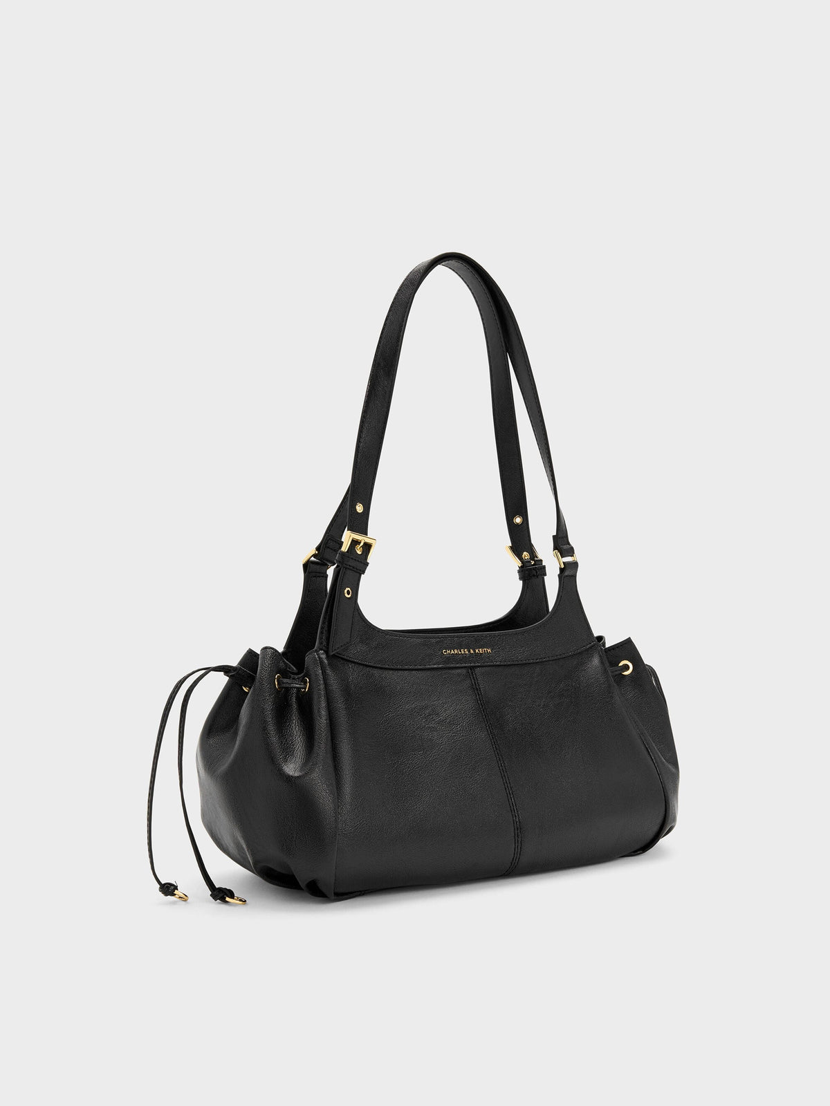 CHARLES & KEITH Deals / Lillith Drawstring Tote Bag - Black