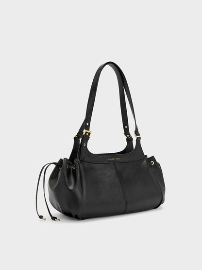 CHARLES & KEITH Deals / Lillith Drawstring Tote Bag - Black