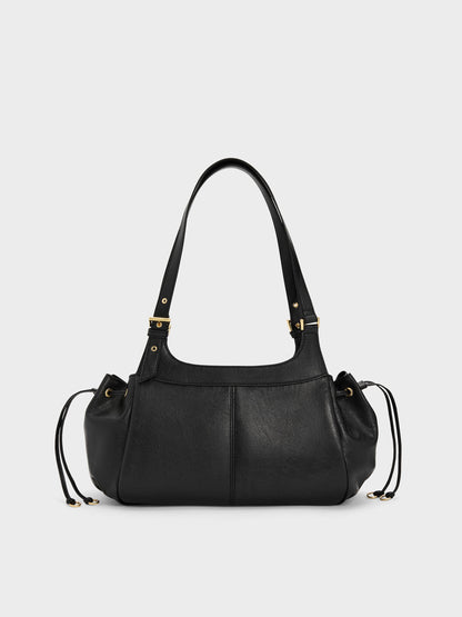 CHARLES & KEITH Deals / Lillith Drawstring Tote Bag - Black