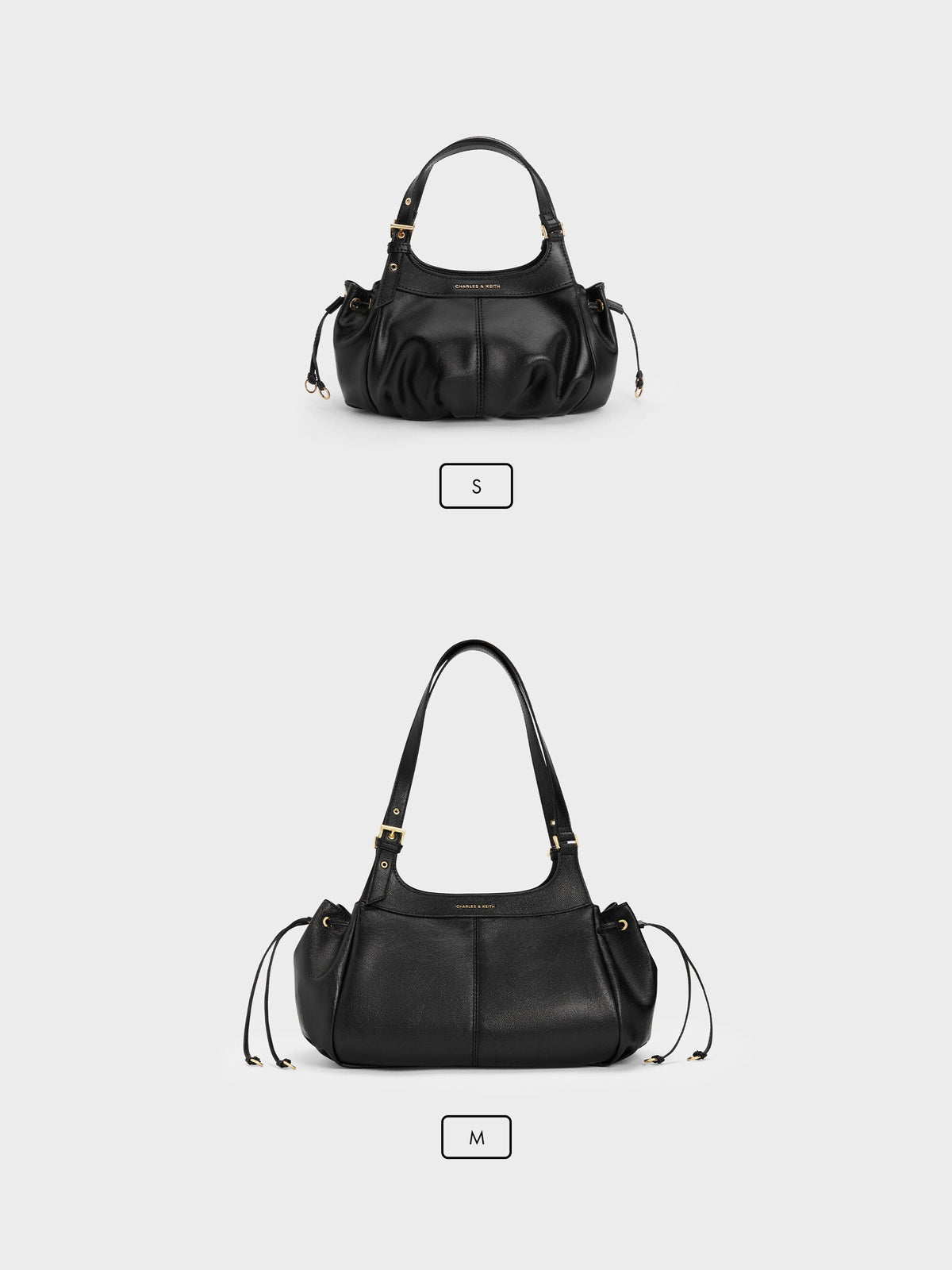 CHARLES & KEITH Deals / Lillith Drawstring Tote Bag - Black
