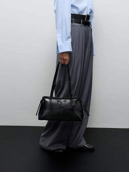 CHARLES & KEITH Great Value / Noane Elongated-Handle Shoulder Bag - Noir