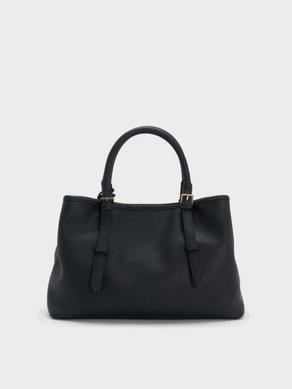 CHARLES & KEITH Deals / Baral Bead-Charm Tote Bag - Black