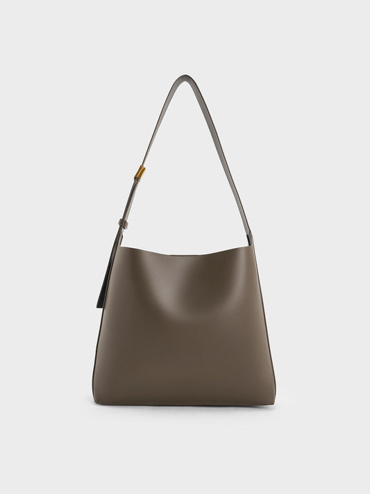 CHARLES & KEITH Featured / Edna Tote Bag - Dark Moss