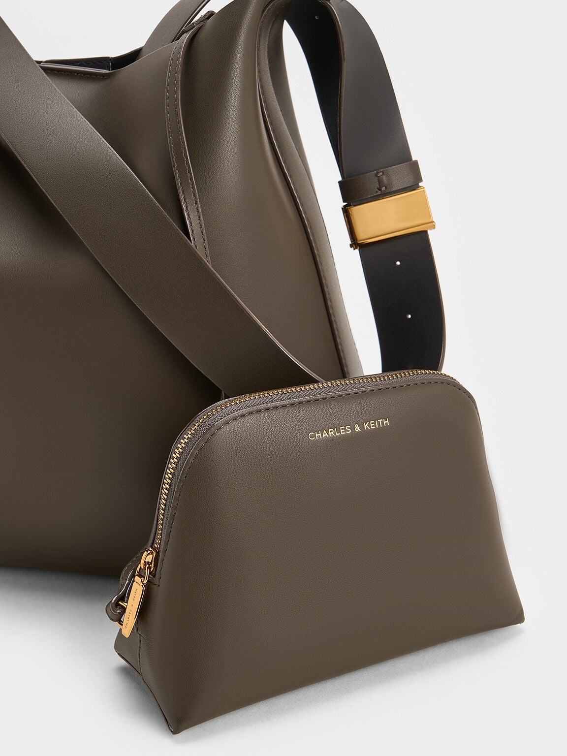 CHARLES & KEITH Featured / Edna Tote Bag - Dark Moss