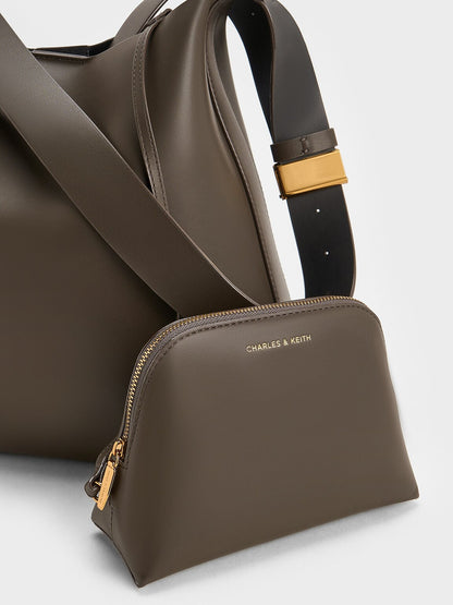 CHARLES & KEITH Featured / Edna Tote Bag - Dark Moss