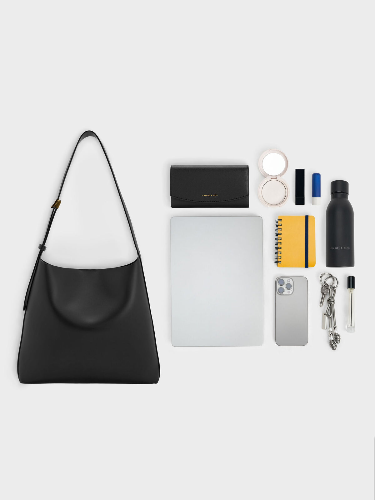 CHARLES & KEITH Everyday / Edna Tote Bag - Black