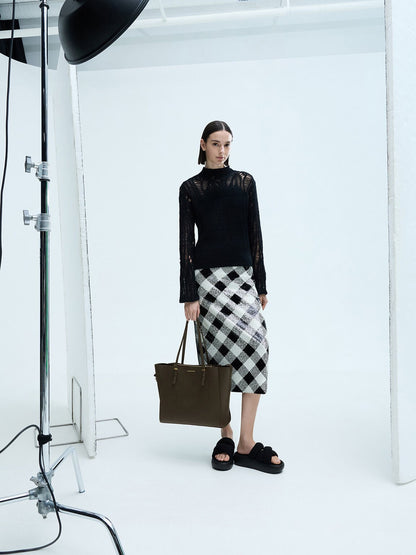 CHARLES & KEITH Classic / Sansa Tote Bag - Dark Moss