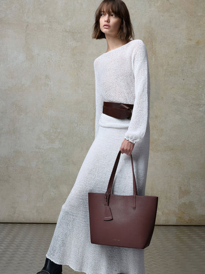 CHARLES & KEITH Smart Buy / Beryl Tote Bag - Wineberry Red