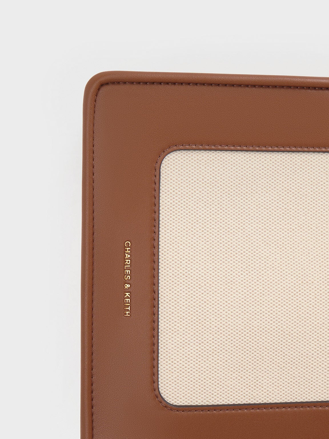 CHARLES & KEITH New / Mini Daylla Canvas Tote Bag - Tan