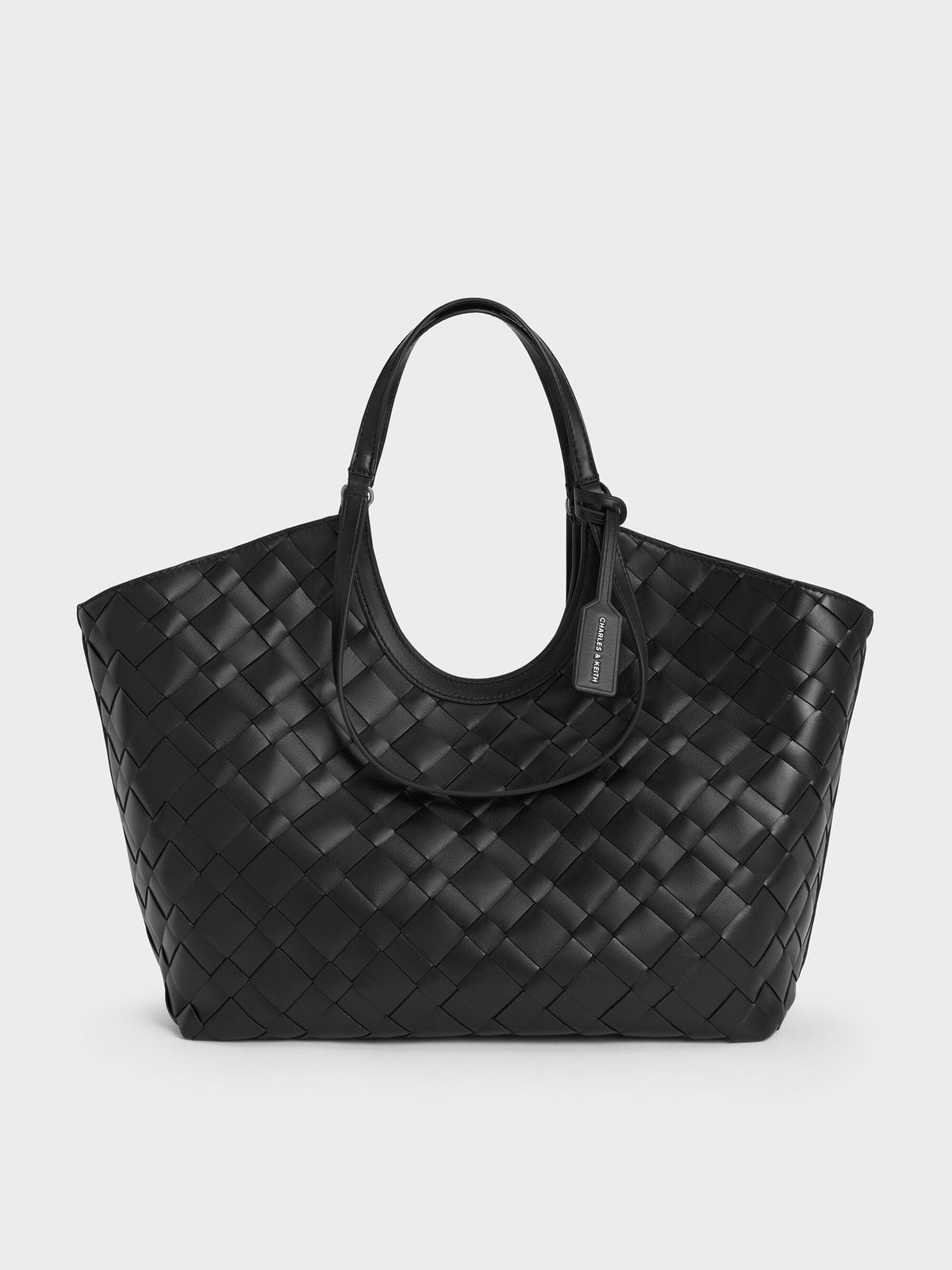 CHARLES & KEITH Exclusive / Ivette Woven Tote Bag - Noir