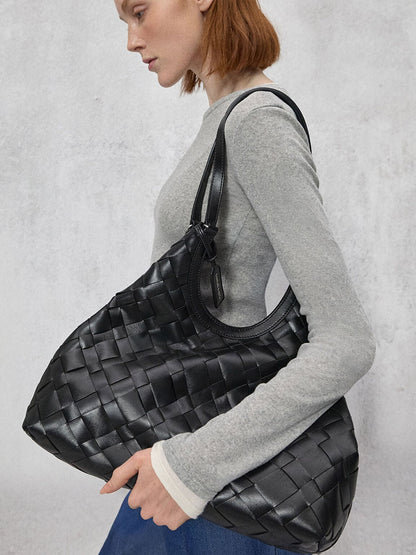 CHARLES & KEITH Exclusive / Ivette Woven Tote Bag - Noir