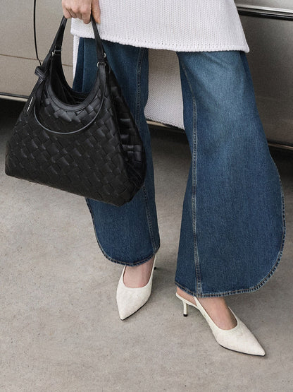 CHARLES & KEITH Exclusive / Ivette Woven Tote Bag - Noir