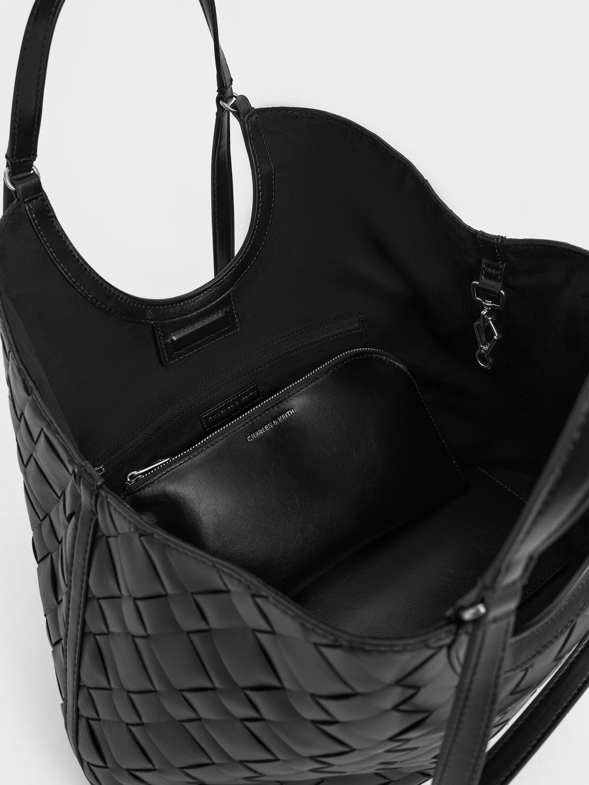 CHARLES & KEITH Exclusive / Ivette Woven Tote Bag - Noir