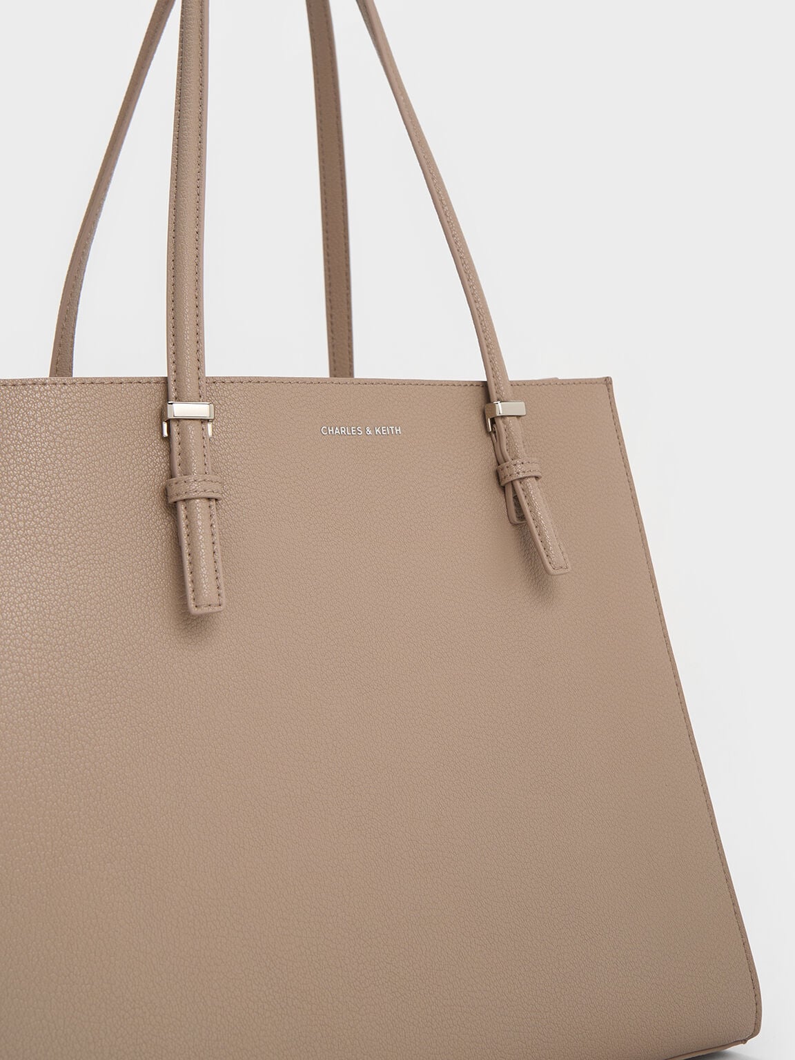 CHARLES & KEITH New / Sansa Tote Bag - Taupe