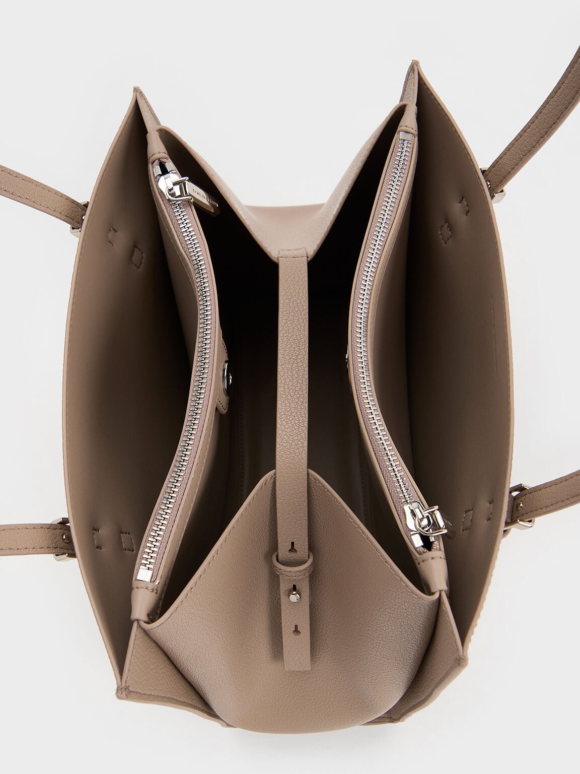 CHARLES & KEITH New / Sansa Tote Bag - Taupe