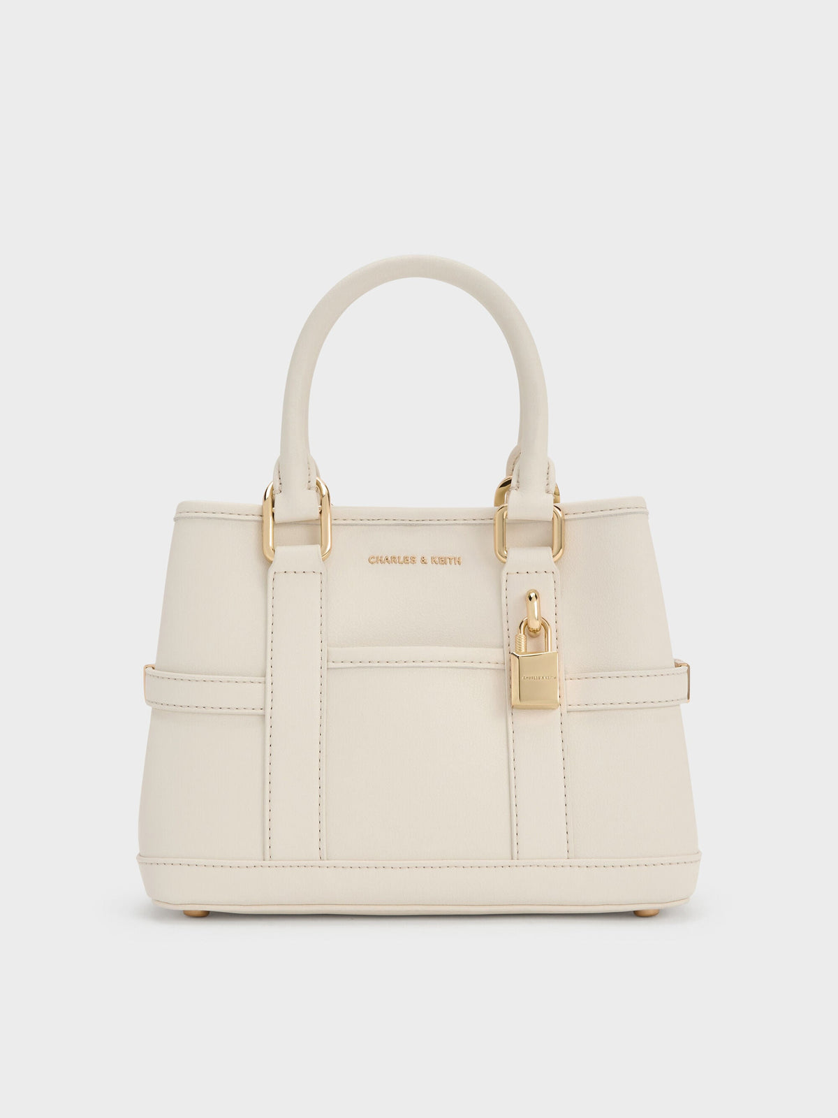 CHARLES & KEITH Customer Favorite / Mini Scottie Tote Bag - Cream