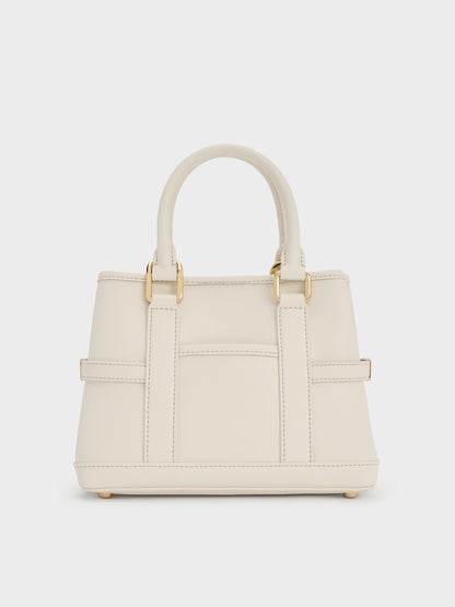 CHARLES & KEITH Customer Favorite / Mini Scottie Tote Bag - Cream
