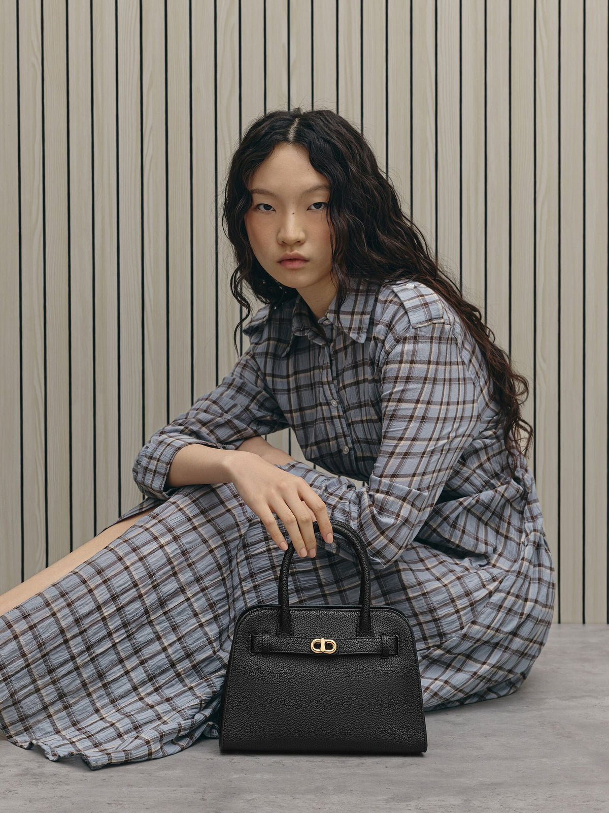 CHARLES & KEITH Trusted / Aubrielle Belted Tote Bag - Black