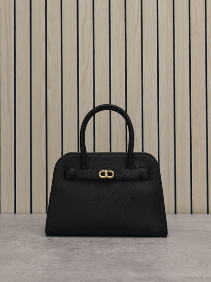 CHARLES & KEITH Trusted / Aubrielle Belted Tote Bag - Black