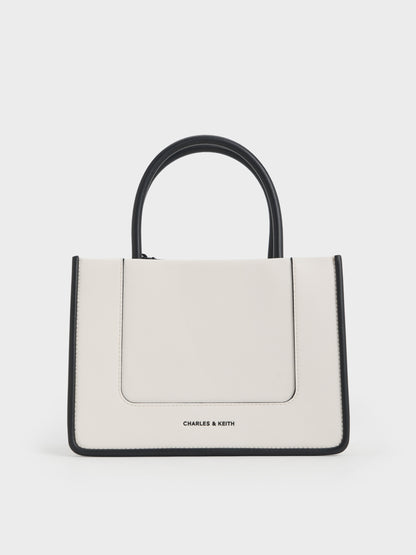 CHARLES & KEITH Trending / Mini Daylla Tote Bag - Cream