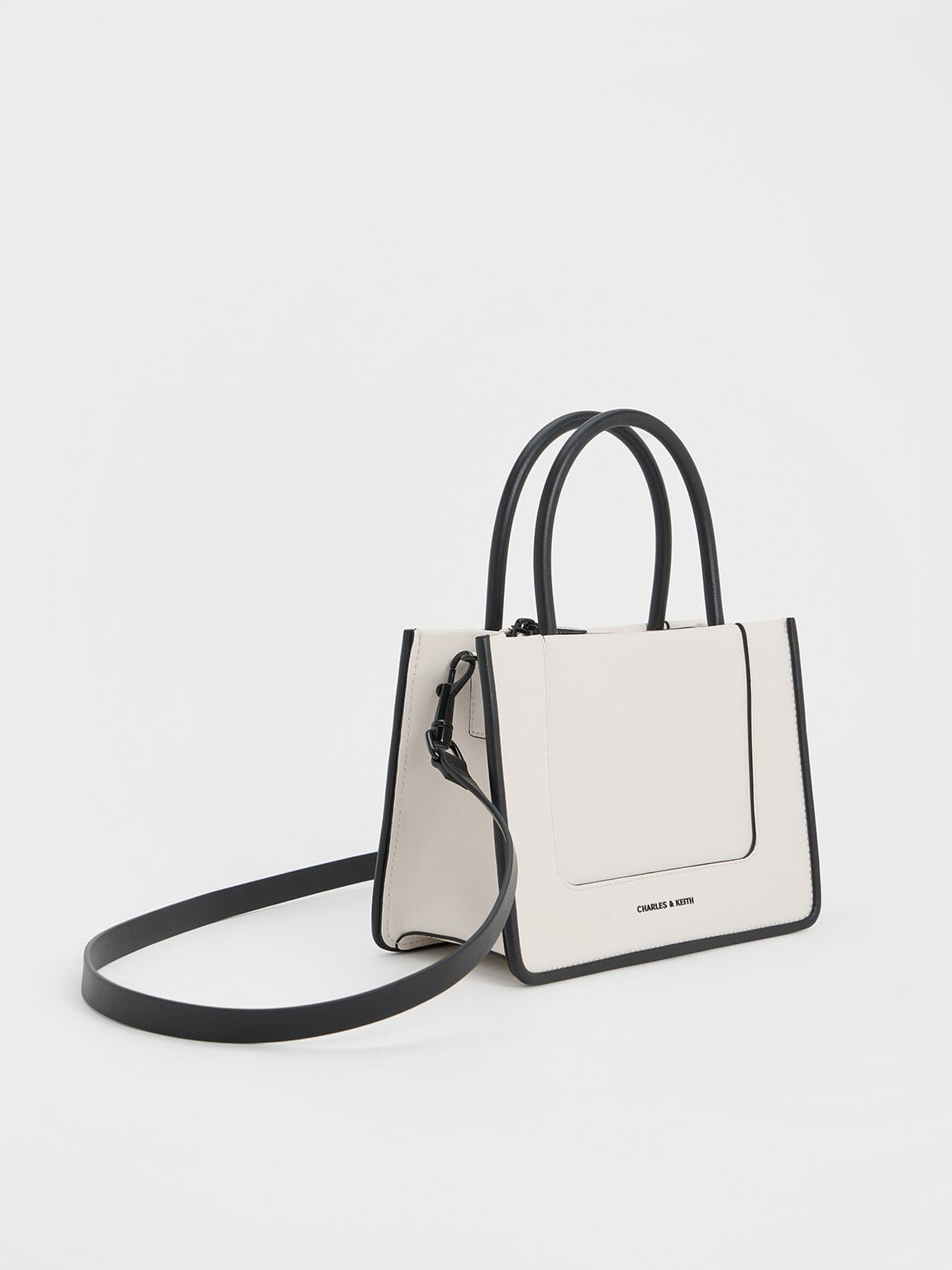 CHARLES & KEITH Trending / Mini Daylla Tote Bag - Cream