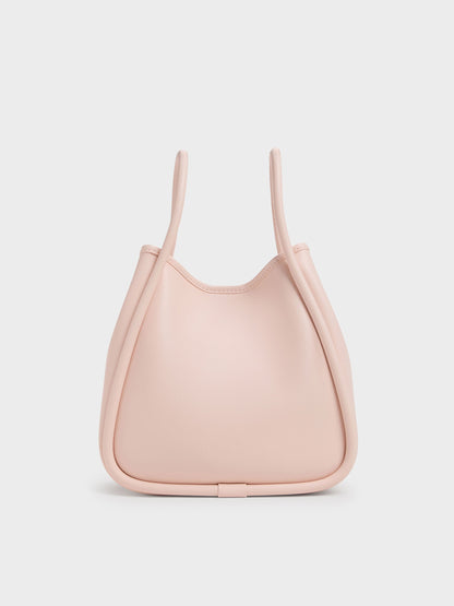 CHARLES & KEITH Featured / Mini Lyla Tubular Tote Bag - Soft Pink
