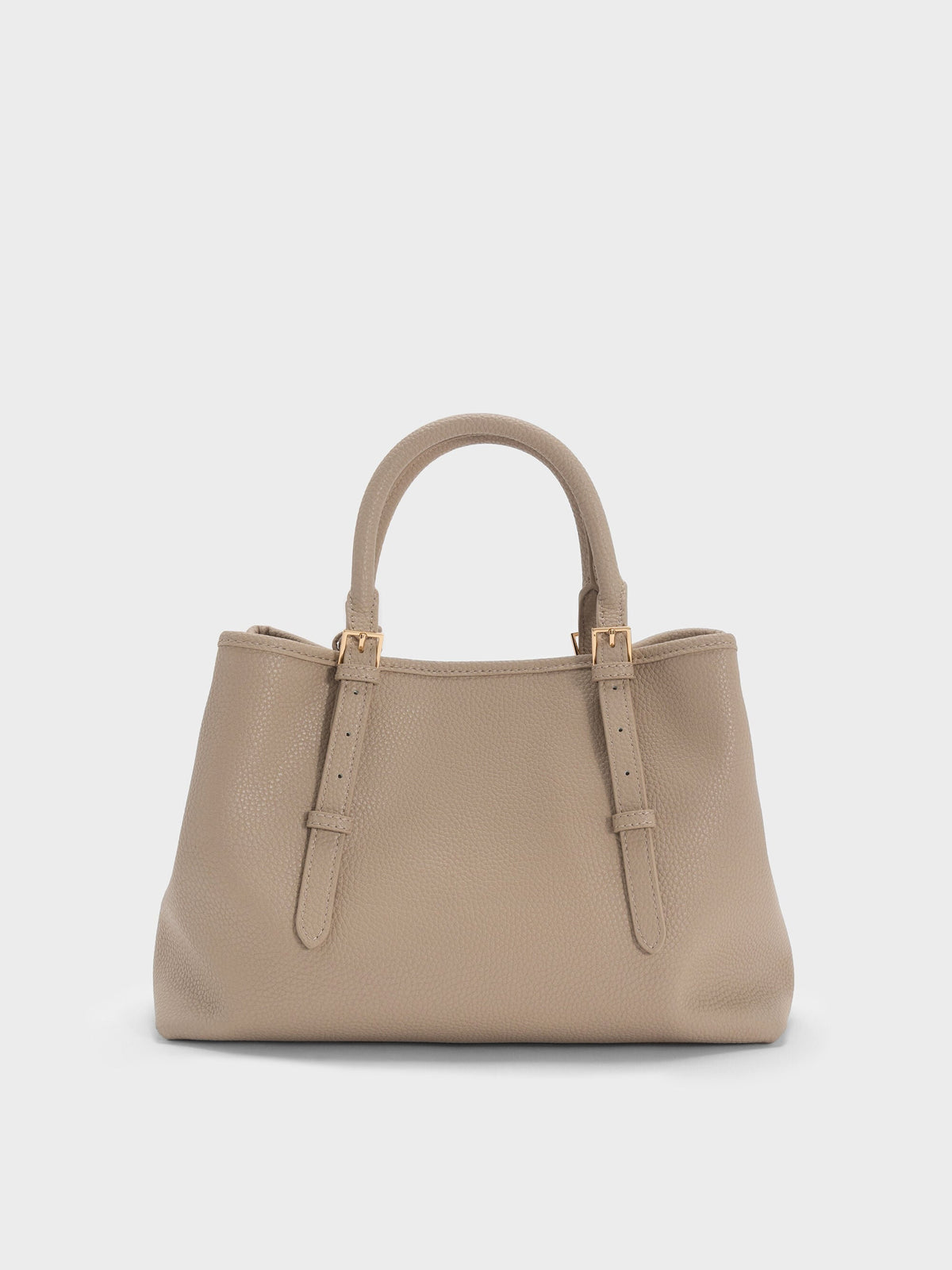 CHARLES & KEITH Discount / Baral Bead-Charm Tote Bag - Taupe