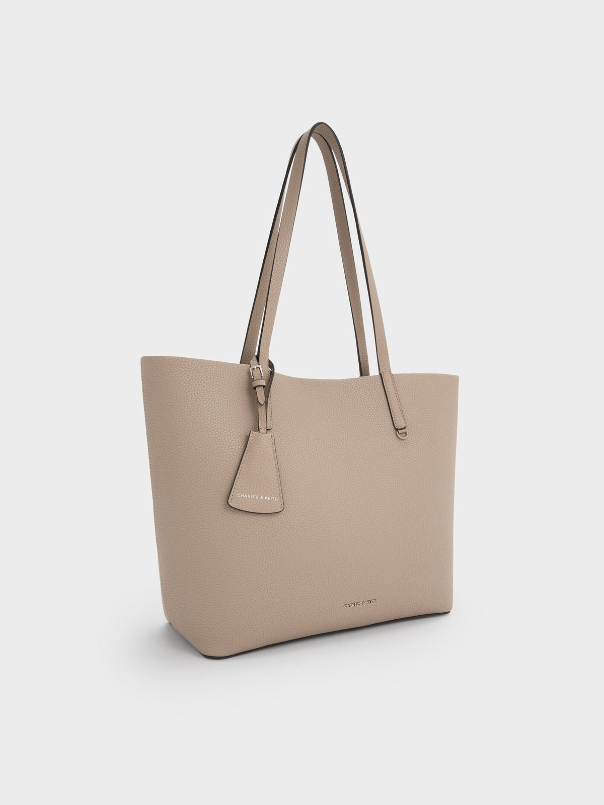 CHARLES & KEITH Best Price / Beryl Tote Bag - Taupe