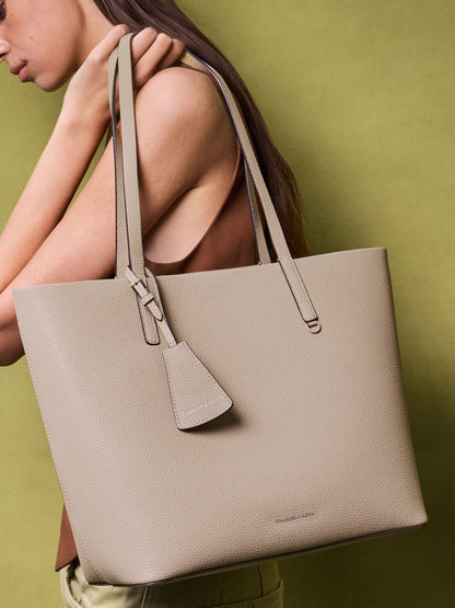 CHARLES & KEITH Best Price / Beryl Tote Bag - Taupe