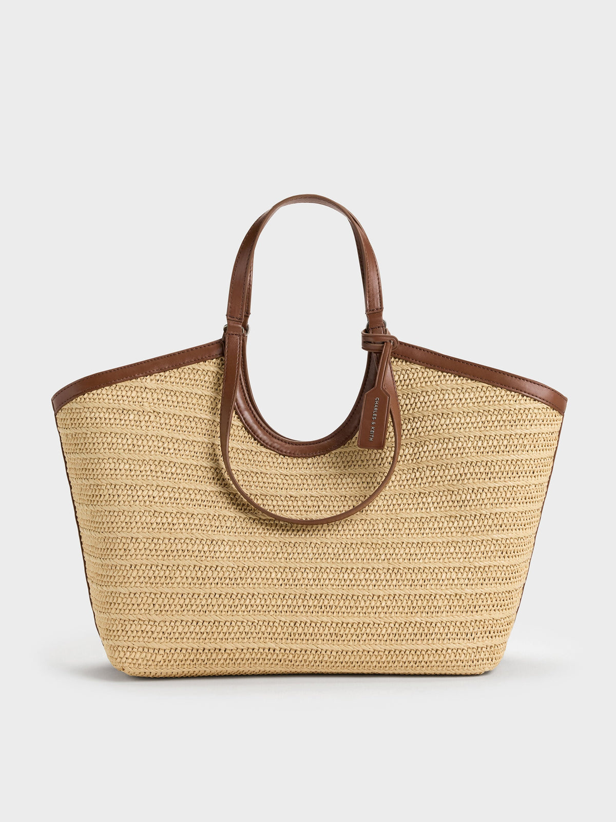 CHARLES & KEITH Best Seller / Ivette Raffia Woven Tote Bag - Multi