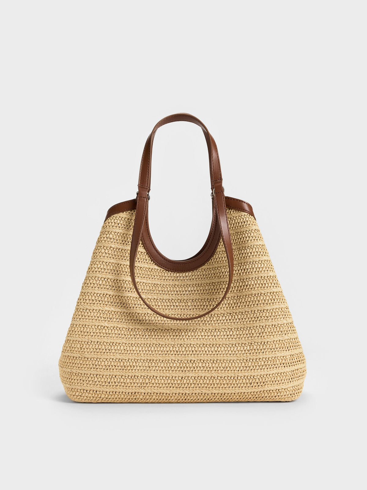 CHARLES & KEITH Best Seller / Ivette Raffia Woven Tote Bag - Multi