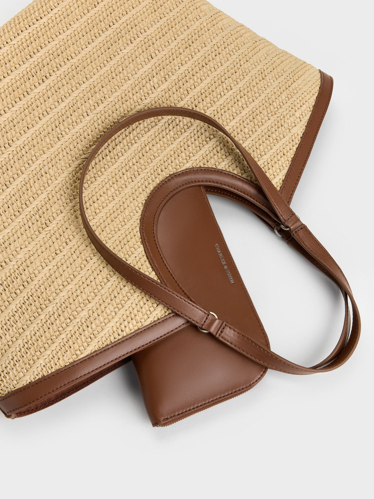 CHARLES & KEITH Best Seller / Ivette Raffia Woven Tote Bag - Multi