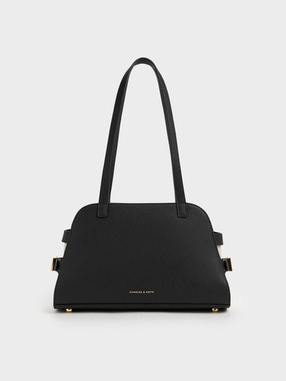 CHARLES & KEITH Quality / Aubrielle Belted Shoulder Bag - Black
