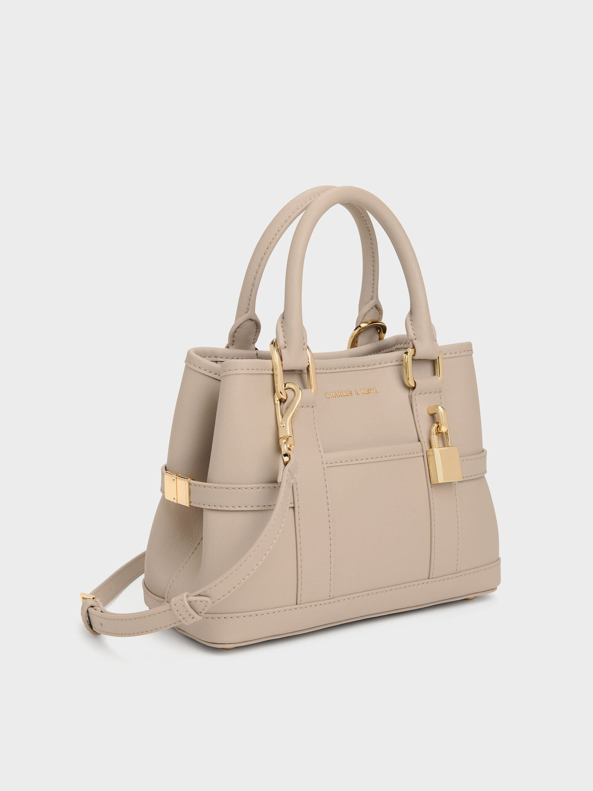 CHARLES & KEITH Popular / Mini Scottie Tote Bag - Taupe