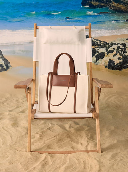 CHARLES & KEITH Discount / Shalia Canvas Tote Bag - Beige Canvas