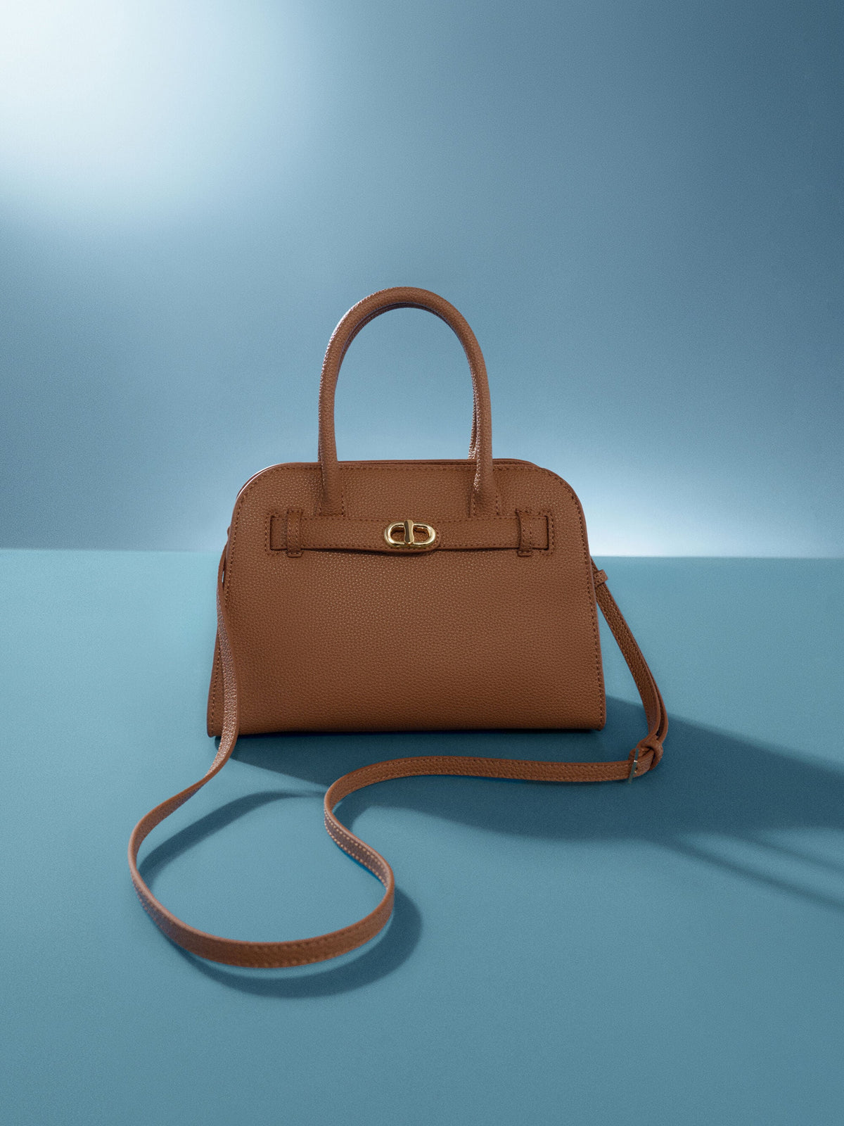 CHARLES & KEITH Best Price / Aubrielle Belted Tote Bag - Chocolate