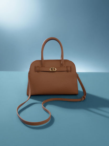 CHARLES & KEITH Best Price / Aubrielle Belted Tote Bag - Chocolate