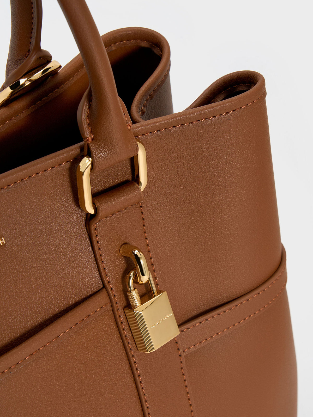 CHARLES & KEITH Sale / Scottie Tote Bag - Chocolate