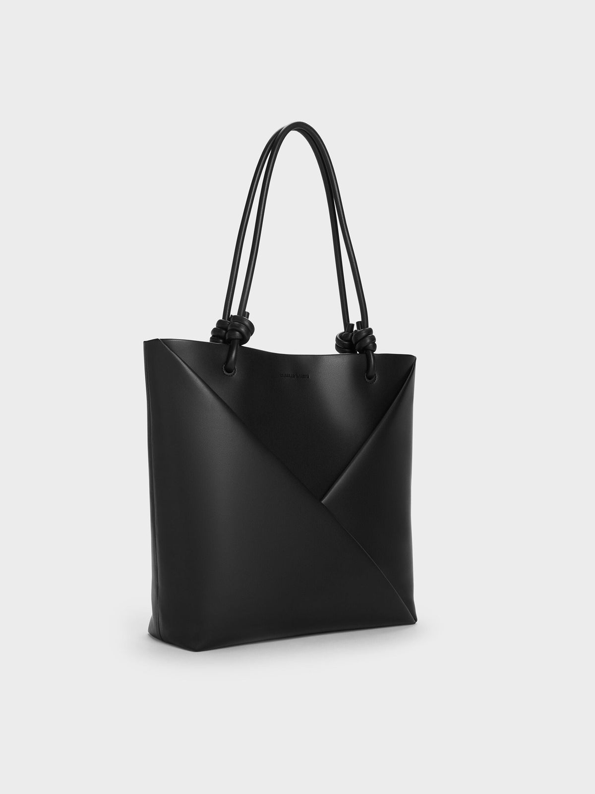 CHARLES & KEITH Deals / Midori Geometric Tote Bag - Jet Black
