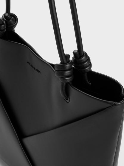 CHARLES & KEITH Deals / Midori Geometric Tote Bag - Jet Black