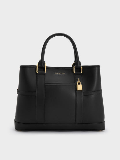 CHARLES & KEITH Trending / Scottie Tote Bag - Black